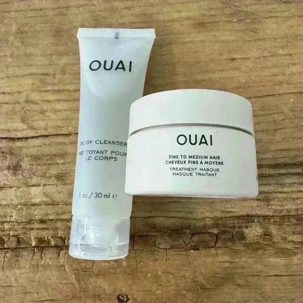 🚨BUNDLE🚨 OUAI Bundle of Treatment Mask & Body Cleanser ~ minis! NEW!
